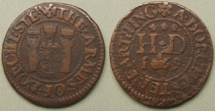 Dorchester, town issue 1669 farthing, N890